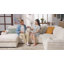 Canapé modulaire Glendora de 112 po avec chargement USB, rangement pour chaise longue et porte-gobelets-284145935