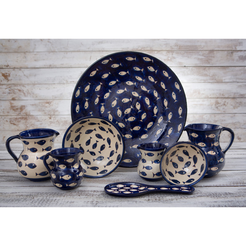 Highland Dunes Moorefield Ceramic Platter