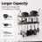 Wall Mounted Pot Rack Kitchen 30 Inch 2-Tier Wall Shelf with 12 Hooks-327262220