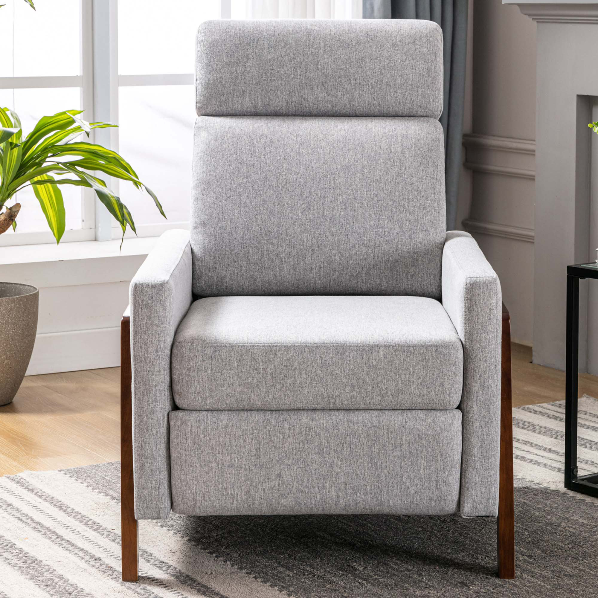 Corrigan Studio® Brojanac Modern Living Room Upholstered Recliner Chair  with Thick Seat Cushion and Backrest