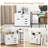 5-drawer File Cabinet Mobile Chest Of Drawers With Side Cabinet 5 Casters