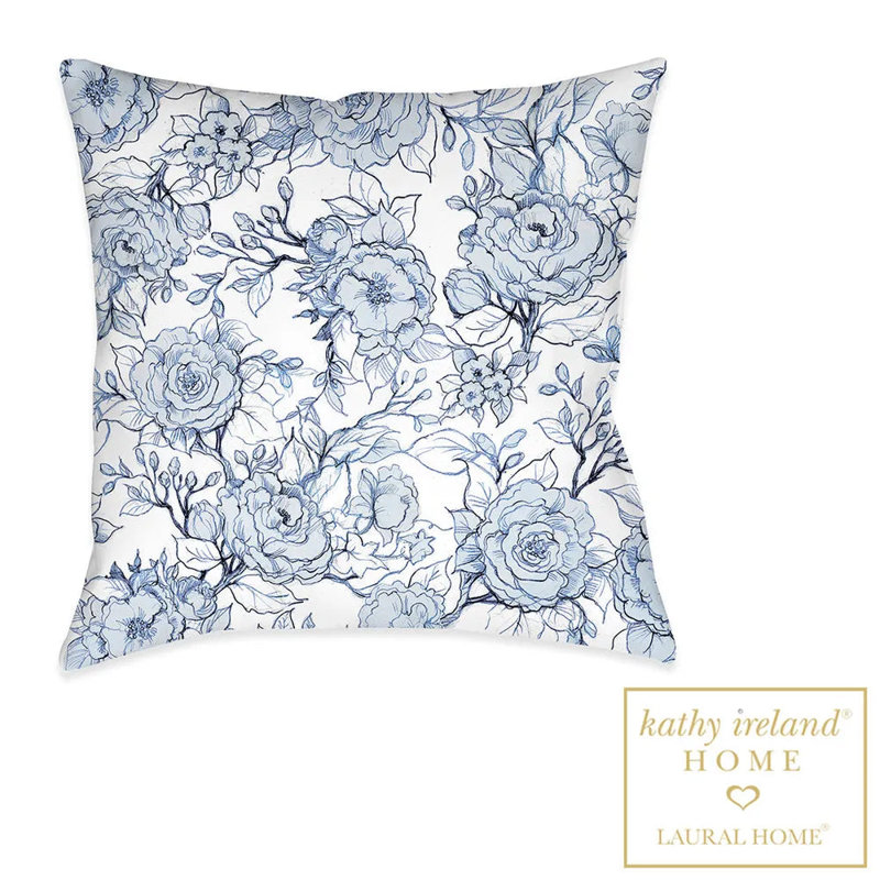 Coussin décoratif floral Floral Toile