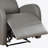 Swivel Glider Recliner With Manual Adjustable Headrest & Footrest In Texas Slate, Perfect For Comfort And Style