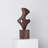 Brown Free Form Solid Wood Decorative Object
