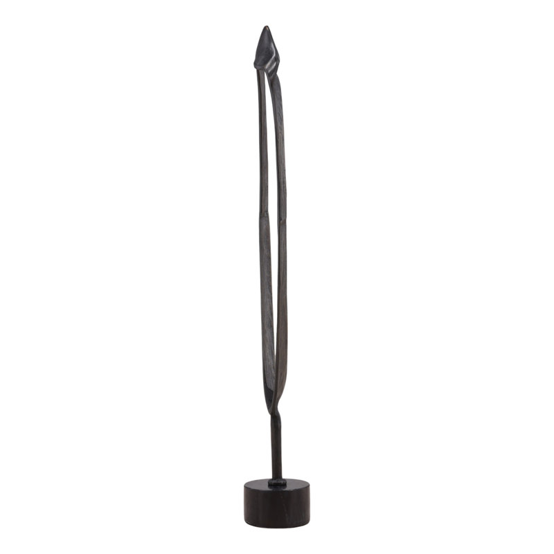 Stanfield Sculpture Antique Brass Large, 44.5" H x 8.4" W x 6" D, Black 