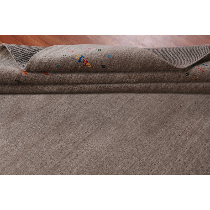 Tapis brun clair tribal Gabbeh 8