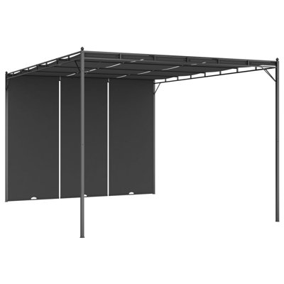 Pavonea Gazebo Outdoor Canopy Tent Patio Pavilion Party Tent with Side Curtain -  Arlmont & Co., 0417FEDC725B4C6B90D03E8350A43727