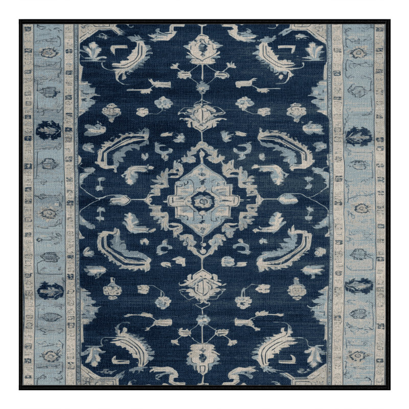 Tapis gris lavable à la machine, Carré 8 pi
