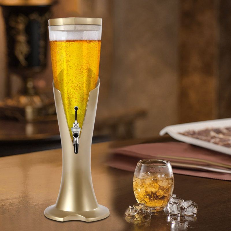Tower Drink Dispenser 3L Beer Tower Dispenser, Sheer Drink Tower