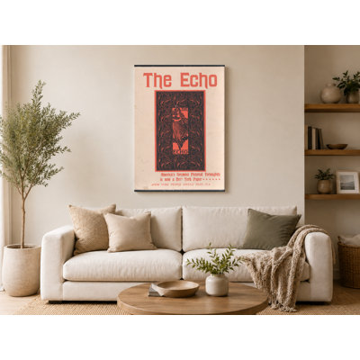 «The Echo», 1895 - Art mural rétro sur papier journal américain
