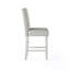 Chaises à hauteur de comptoir (2 pièces), blanc antique, structure en bois massif, siège arrière, chaises de salle à manger 2 pièces Modern Decor, avec rembourrage, style-936755046-936755044