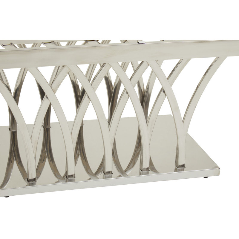 Harlee Coffee Table, Black, Silver
