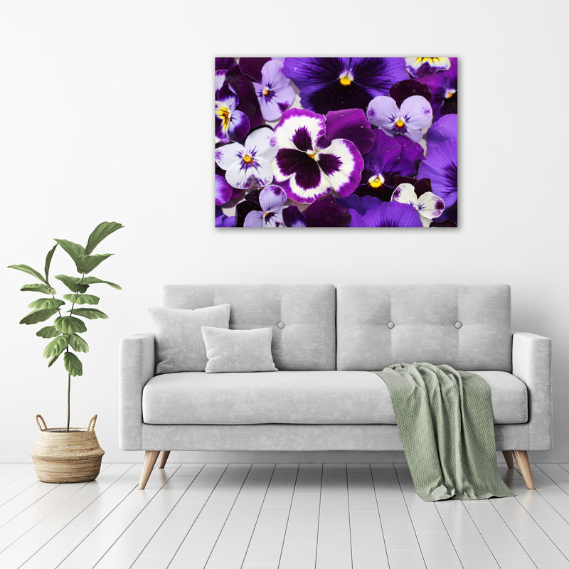Pansies - Wrapped Canvas Print