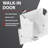 Nova Heated Series 31" x 40" Left Drain Air Jetted Bathtub in White with 4 in. Tile Shower Wall Kit-23012052