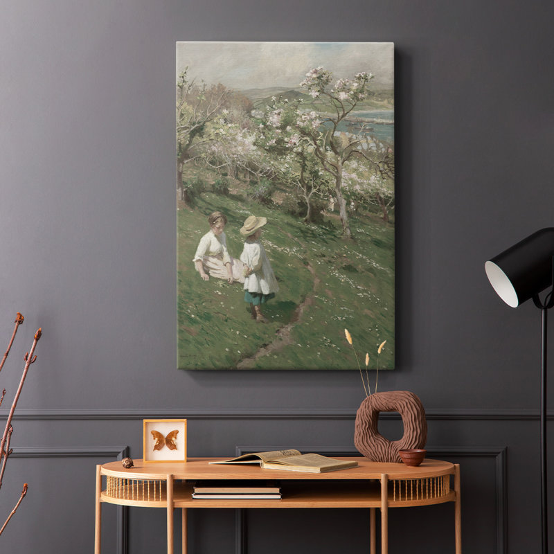 Motif floral rétro LXV - galerie Cavas, H 18 po x l 12 po