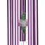 Carillon extérieur 22 "en métal et cristal Zen avec décorations mauves et crochet - Rose-92580496