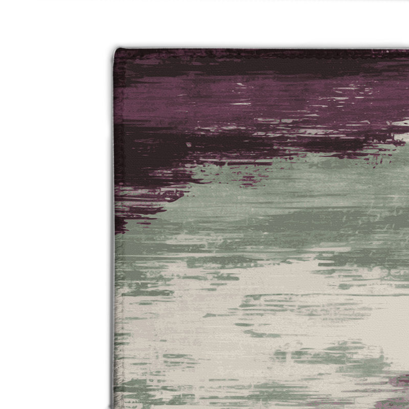 Tapis intérieur et extérieur brun Watercolor, Rectangulaire 2 pi x 3 pi