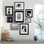 Syston Beveled Picture Frame - Set of 8 with Mat
