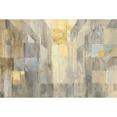 The Gold Square - Wrapped Canvas Print