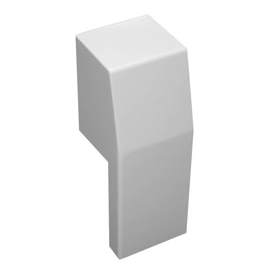 Baseboarders Premium Easy Slip-On Baseboard Heater Cover Left Side Open End Cap - White (Any Size)