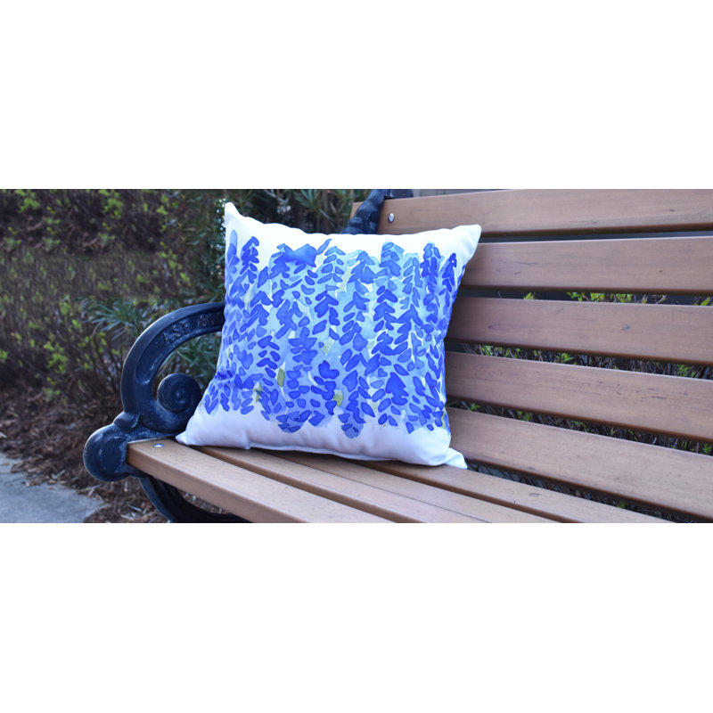 Housse et insert de coussin carré Flower Bell, Île Seymour Nord, Galapagos, 26 po x 26 po, Extérieur
