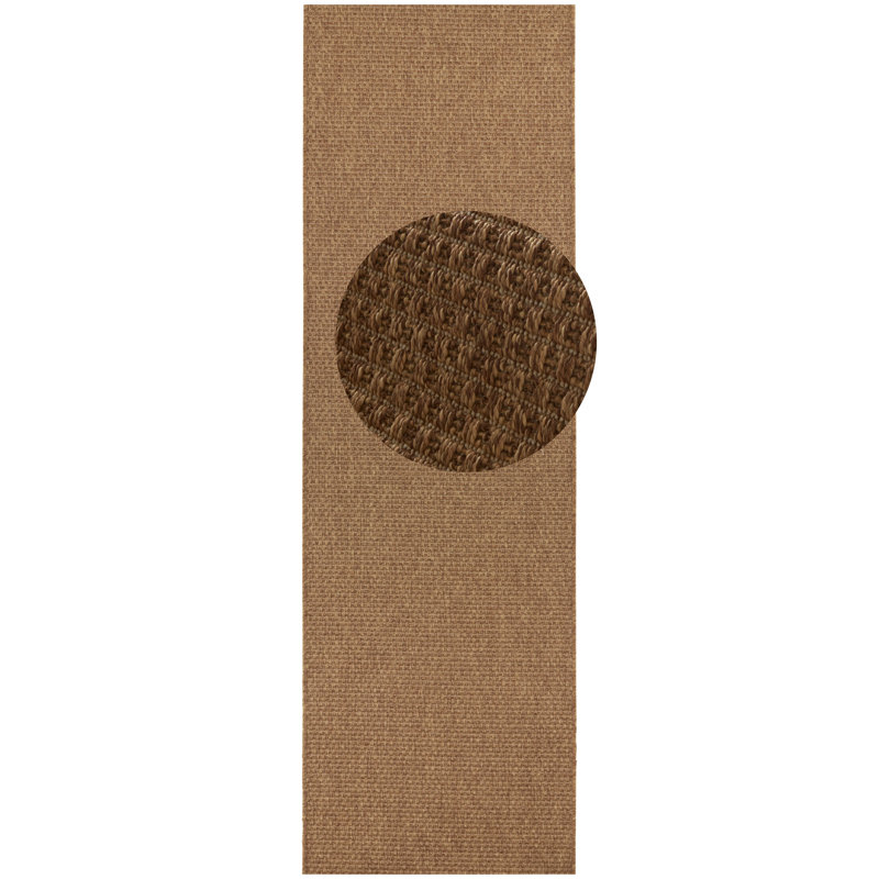Flatweave Brown Rug, Runner 80 x 150 cm