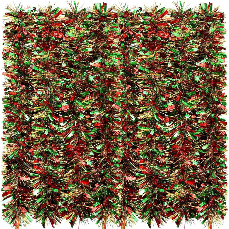Anistasia Faux Garland, Green/Red/Gold, 17.70cm H x 3.11cm L x 10.31cm D