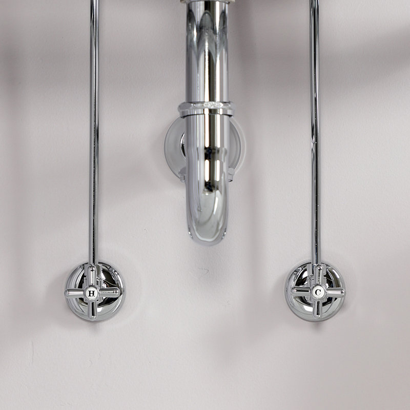 Kingston Brass Gourmet Scape Traditional Plumbing Supply Kit Combo with 1-1/2" P-Trap, Polished Chrome