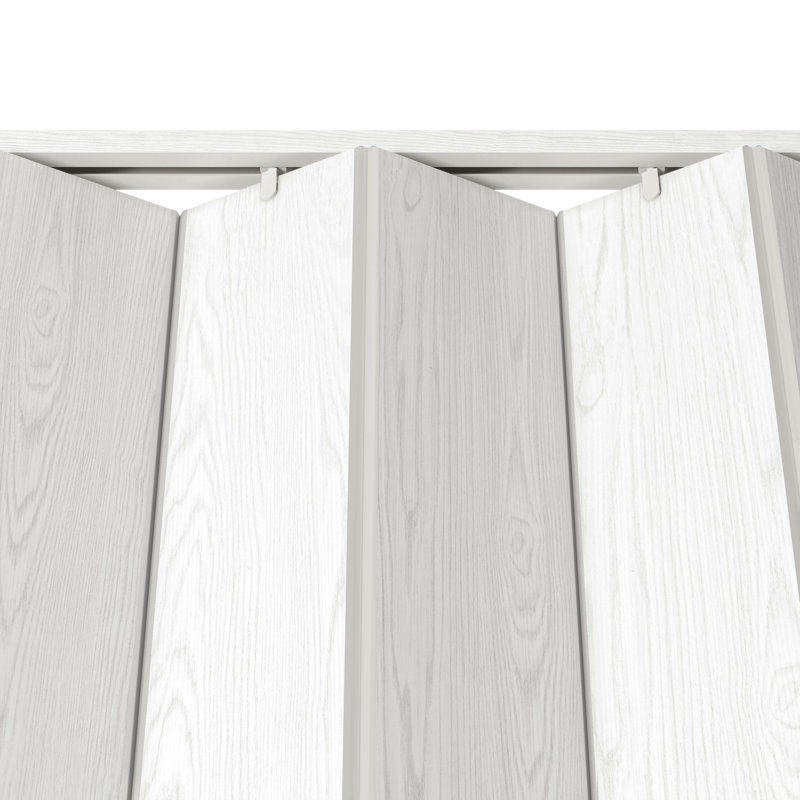 Portes pliantes pliantes en PVC ou cloison d'intimité pour usage interne, H 80 po x l 36 po x P 0,75 po, Blanc