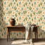 Papier peint adhésif Mid-Century Mid-Century Desert Cactus-128969292