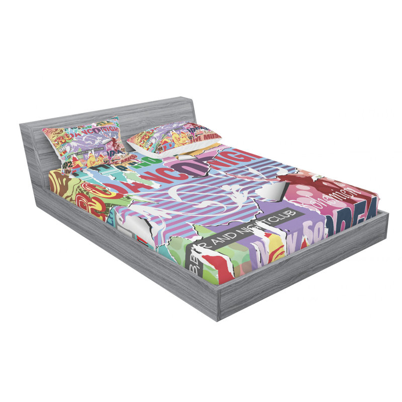 Microfiber Sheet Set, Queen Sheet Set with Fitted Sheet