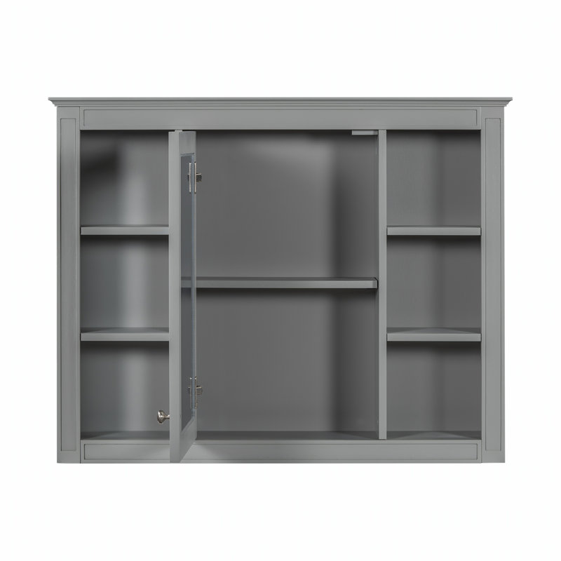 Meuble-lavabo de 36 pouces avec armoire à pharmacie, design moderne élégant et rangement spacieux pour une esthétique et une fonctionnalité améliorées