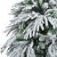 Arbre de Noël artificiel régulier (double) avec blanc Aiguilles vertes