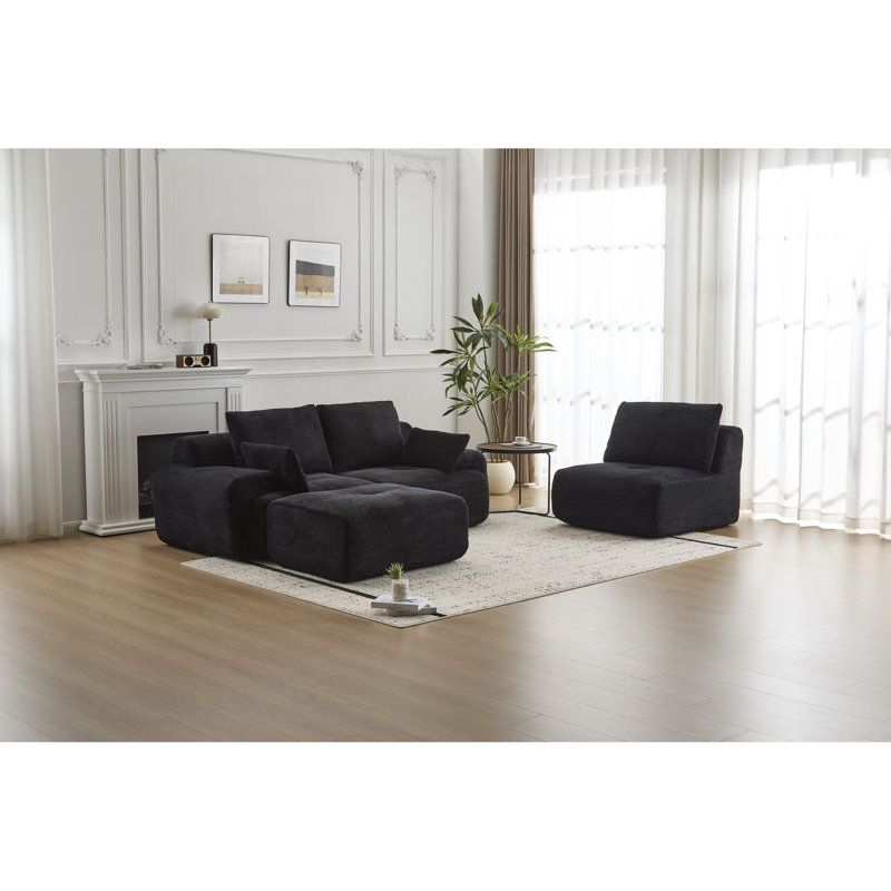Moderne pour animaux de compagnie - mousse à mémoire de forme à 3 places en velours côtelé, sans assemblage, idéale pour la chambre et la vie personnalisable, bonne
