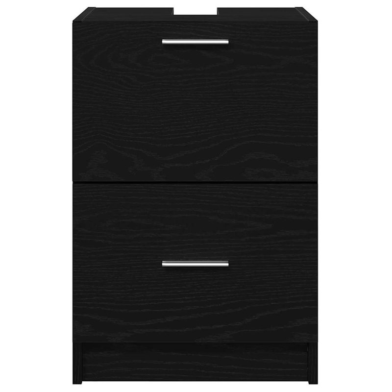 40Cm Single Bathroom Vanity Base Only, Black Oak