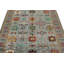 Tapis tribal turc gris et multicolore 5 x 7