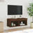 vidaXL Bedside Cabinet with LED Lights Storage Side Table Floating Nightstand-1063164916