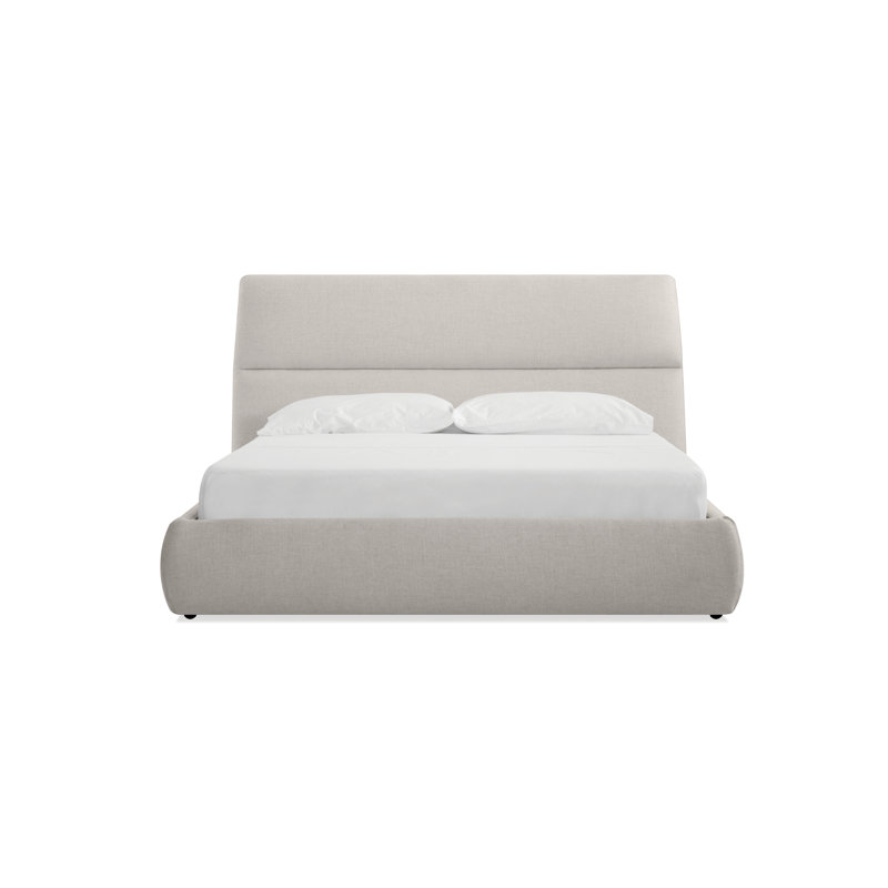 Lit plateforme tapissier Lunar, Grand