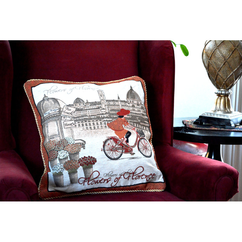 Cotton Blend Reversible Pillow Cover