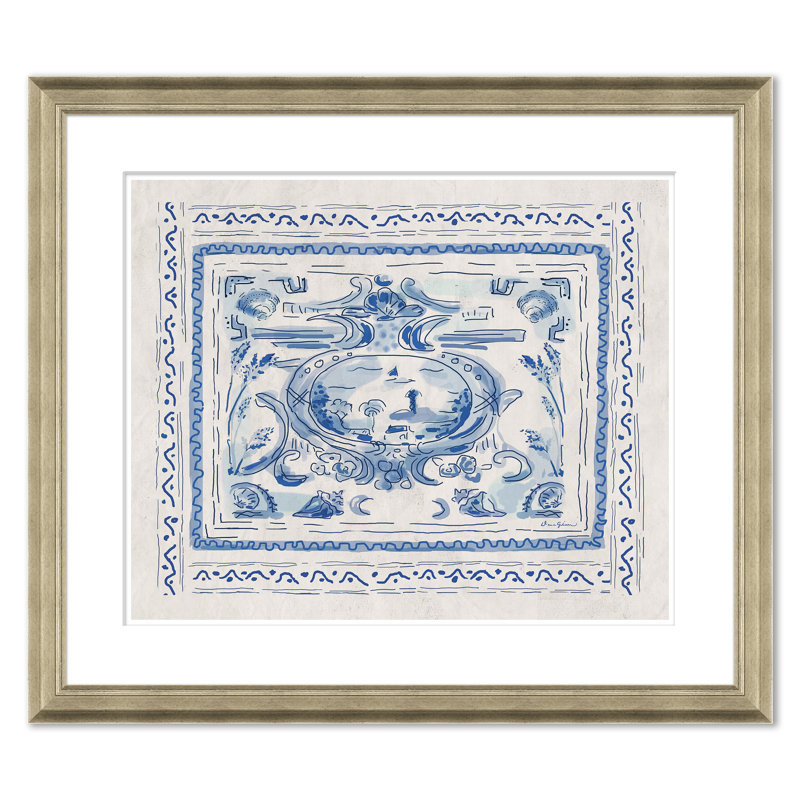 Pliny Toile Crest Giclee Print by Dana Gibson