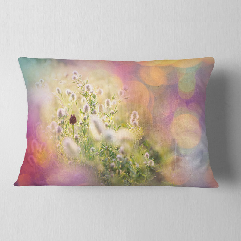 Coussin lombaire à fleurs joli little summer