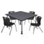 Ensemble de table de salle à manger et de chaises Kee-93832726-79646461-93832723