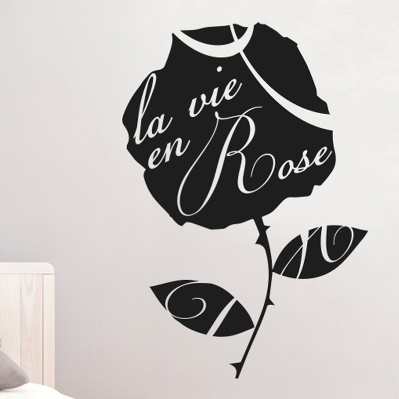 Plants & Flowers Wall Decal, Black, Large