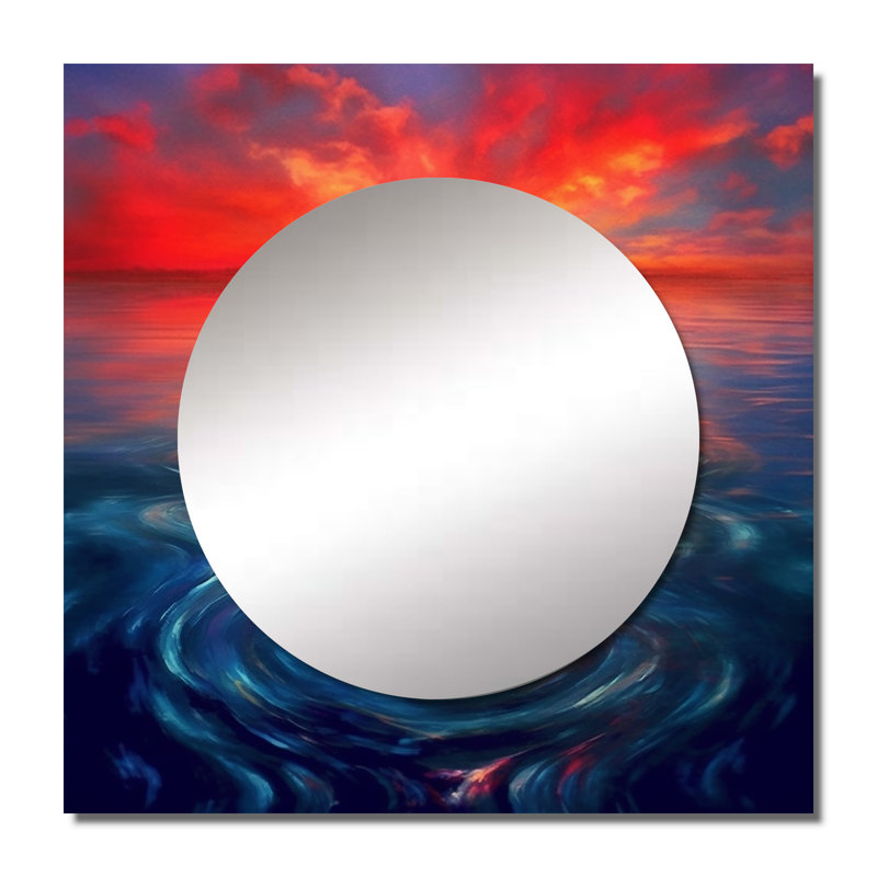 Art mural miroir Laticha, 29 po x 29 po