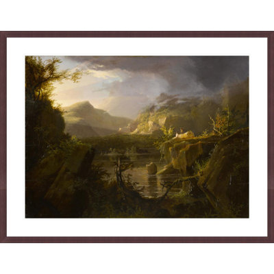 Romantic Landscape by Thomas Cole -Framed Giclee Print