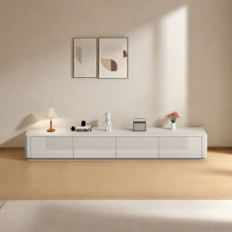 Simple Solid Wood TV Stand, 13.78"H x 70.86"L x 15.75"W