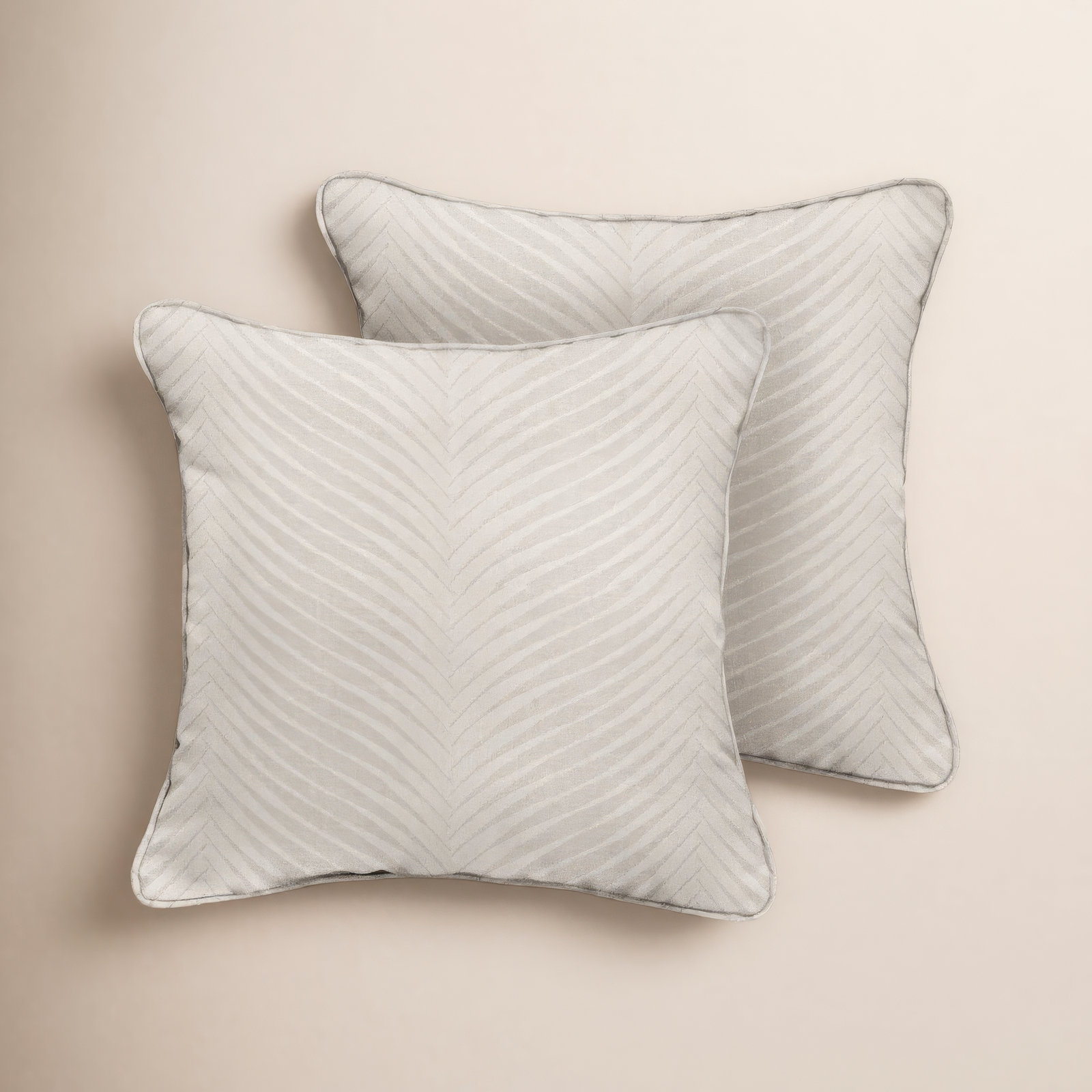 Adeli 24" x 24" Sunbrella® Pillow Cover and Insert, Natural, 22" x 22"