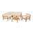 Acacia Modular Patio Conversation Set with Cushions-1249383206