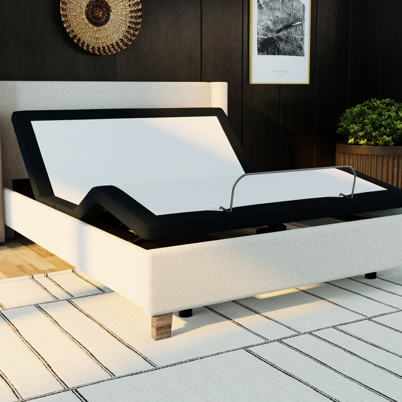 Zero King Adjustable Bed In Grey Metal - Head & Foot Articulate Smoothly, Memory Settings, Wireless Control Base With And Easily, Buttons,