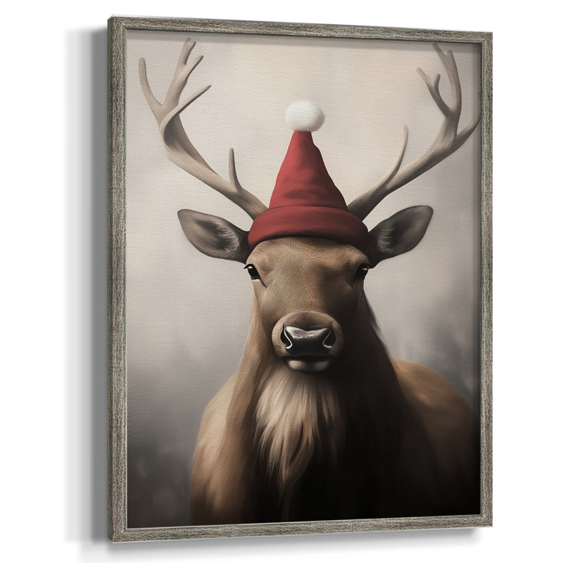Art des Fêtes de Noël - Série 2 - CECXV, reproduction encadrée - bois massif, H 21 po x l 17 po